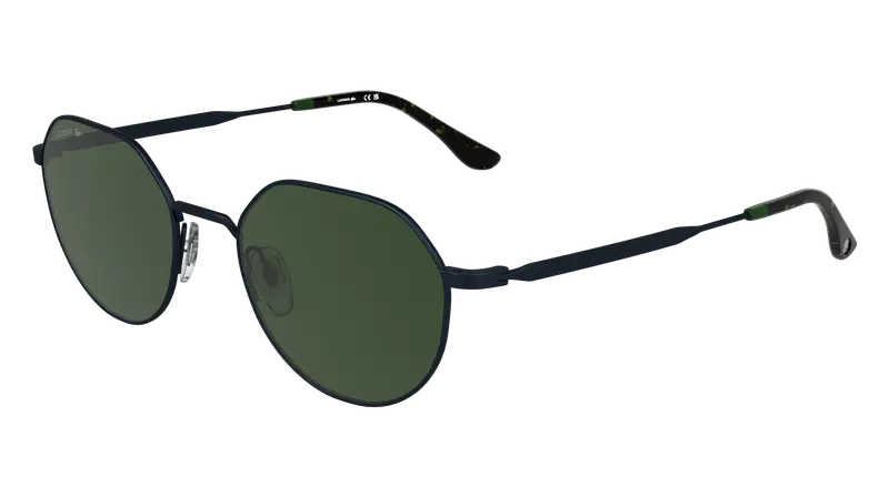 Lacoste Unisex L268S 410 Occhiali da sole Metallo Blu  Squadrata Normale