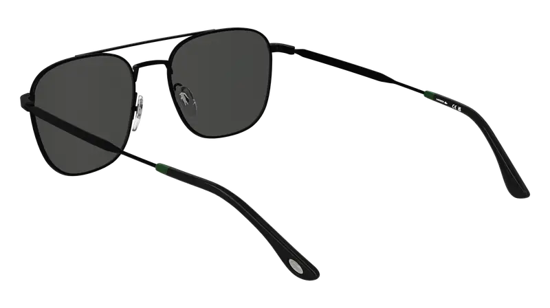 Lacoste Unisex L269S 002 Occhiali da sole Metallo Nero Grigio Squadrata Normale miniatura 3