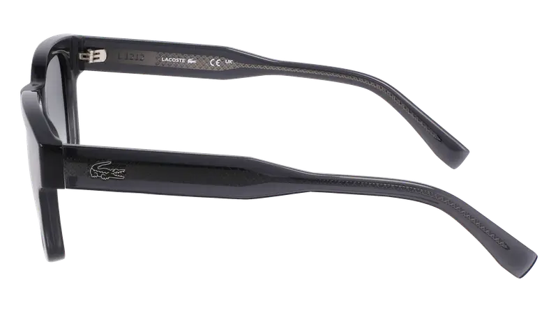 Lacoste Unisex L6023S 035 Occhiali da sole Bio-iniettato Grigio Rotonda Normale Normale miniatura 3