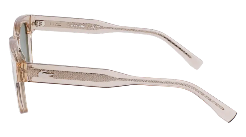 Lacoste Unisex L6023S 264 Occhiali da sole Bio-iniettato Beige Rotonda Normale Normale miniatura 3
