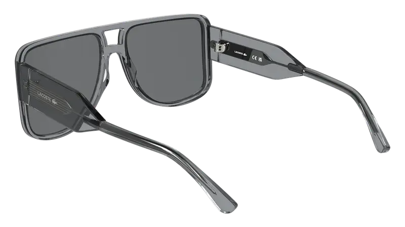 Lacoste Unisex L6056S 035 Occhiali da sole Acetato Grigio Grigio Squadrata Normale miniatura 3