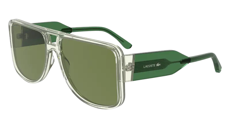 Lacoste Unisex L6056S 315 Occhiali da sole Acetato Verde Squadrata Normale