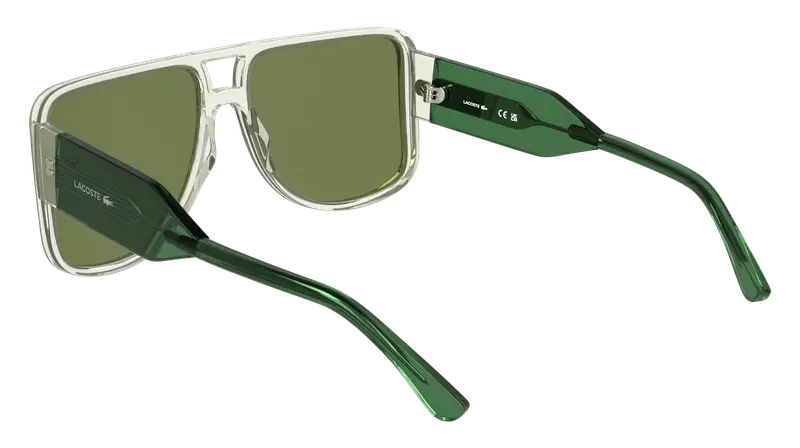 Lacoste Unisex L6056S 315 Occhiali da sole Acetato Verde Squadrata Normale miniatura 3