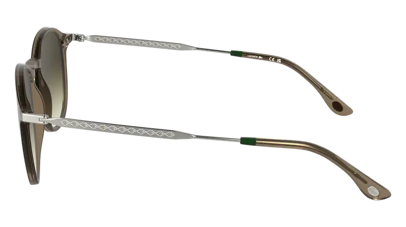 Lacoste Unisex L6061S 210 Occhiali da sole Bio-iniettato Marrone Marrone Squadrata Normale miniatura 2