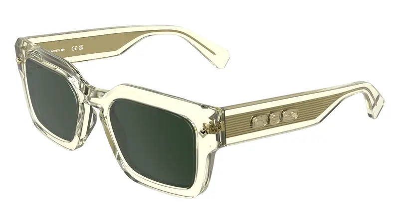 Unisex L6071S 750 Occhiali da sole Acetato Giallo Verde Squadrata Normale