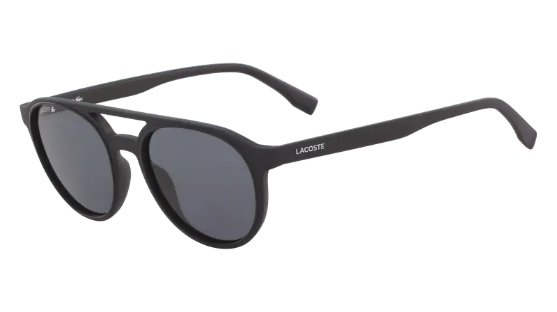 Lacoste Unisex L881S 001 Occhiali da sole Iniettato Nero Grigio Rotonda Normale Fotocromatiche