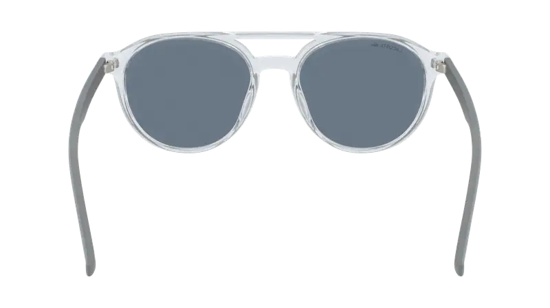 Lacoste Unisex L881S 057 Occhiali da sole Iniettato Trasparente Grigio Rotonda Normale Fotocromatiche miniatura 3