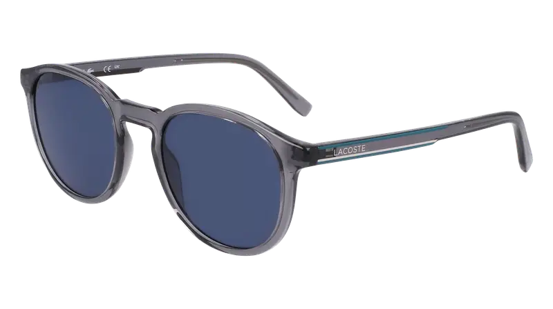 Lacoste Unisex L916S 038 Occhiali da sole Iniettato Grigio Blu Rotonda Normale Fotocromatiche