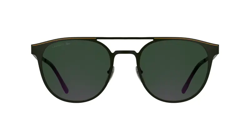 Unisex Lacoste L275S 318 Occhiali da sole Metallo Verde Verde Rotonda Normale miniatura 2