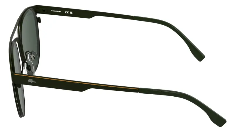 Unisex Lacoste L275S 318 Occhiali da sole Metallo Verde Verde Rotonda Normale miniatura 3