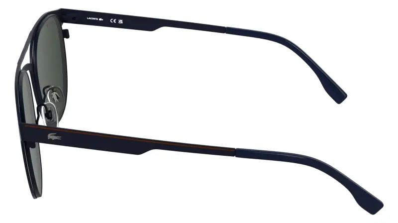 Unisex Lacoste L275S 424 Occhiali da sole Metallo Blu Blu Rotonda Normale miniatura 3