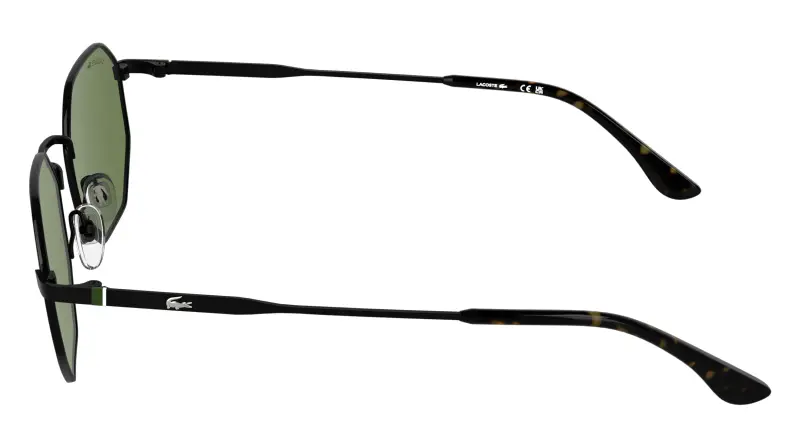 Unisex Lacoste L280S 001 Occhiali da sole Metallo Nero Squadrata Normale miniatura 3