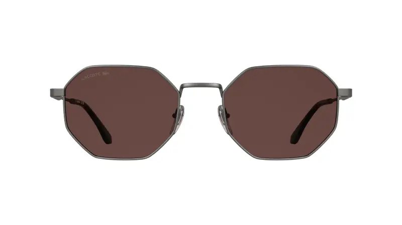 Unisex Lacoste L280S 035 Occhiali da sole Metallo Canna di fucile Bordeaux Squadrata Normale miniatura 2