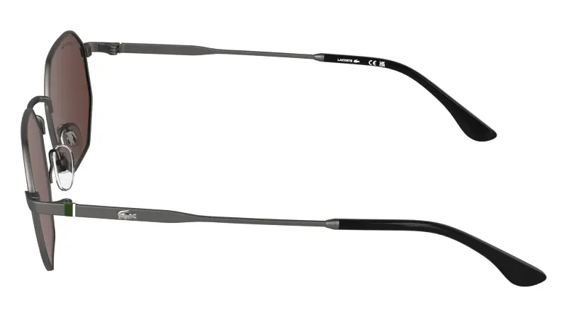 Unisex Lacoste L280S 035 Occhiali da sole Metallo Canna di fucile Bordeaux Squadrata Normale miniatura 3