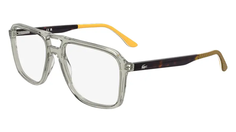 Unisex Lacoste L2991 035 Montature da vista Acetato Grigio Pilot Normale