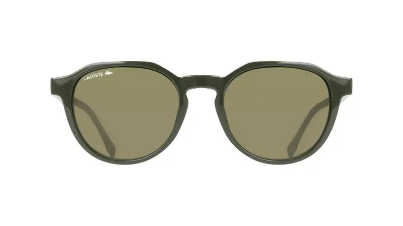 Unisex Lacoste L4008 CLIP 275 Occhiali da sole Bio-iniettato Verde Marrone Squadrata Normale miniatura 2