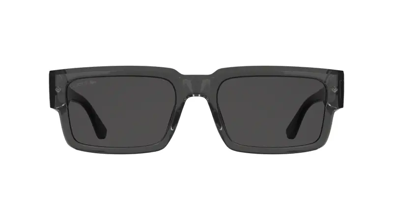 Unisex Lacoste L6082S 035 Occhiali da sole Bio-iniettato Grigio Grigio Squadrata Normale miniatura 2