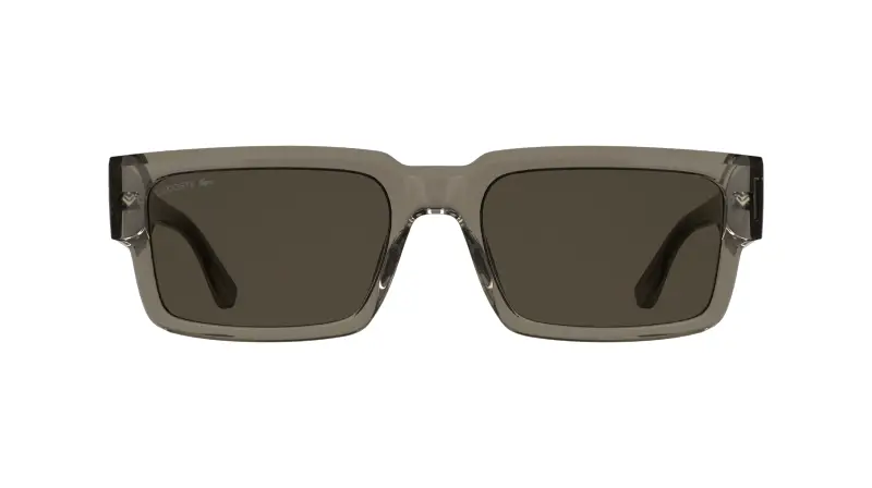 Unisex Lacoste L6082S 200 Occhiali da sole Bio-iniettato Marrone Marrone Squadrata Normale miniatura 2