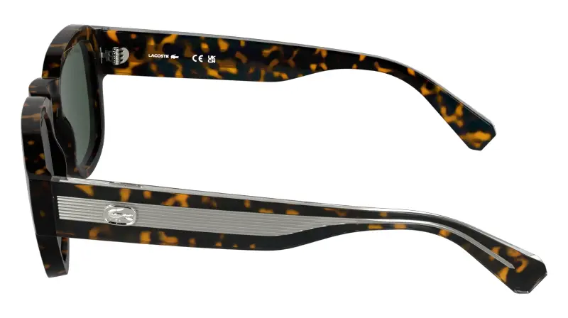 Unisex Lacoste L6090S 214 Occhiali da sole Bio-iniettato Havana Squadrata Normale miniatura 3
