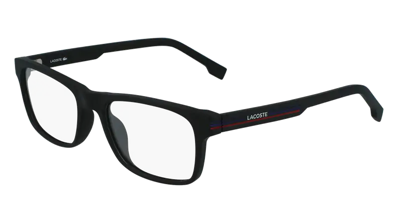 Lacoste Uomo E7578F1 DROPPED 002 Montature da vista Bio-iniettato Nero  Squadrata Normale Fotocromatiche