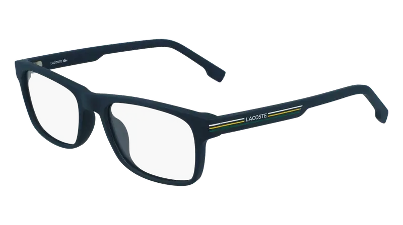 Lacoste Uomo E7578F1 DROPPED 401 Montature da vista Bio-iniettato Blu Squadrata Normale Fotocromatiche