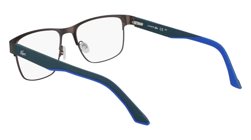 Lacoste Uomo L2291 038 Montature da vista Metallo Grigio Squadrata Normale miniatura 2