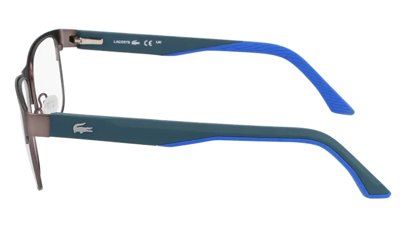 Lacoste Uomo L2291 038 Montature da vista Metallo Grigio Squadrata Normale miniatura 3