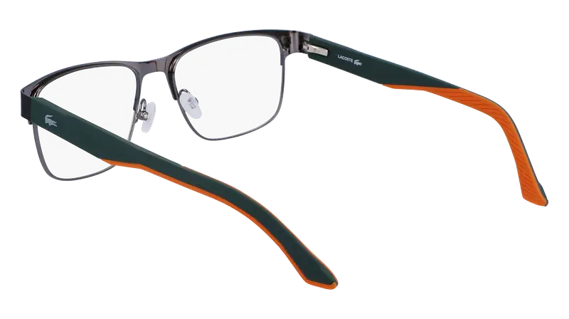 Lacoste Uomo L2291 318 Montature da vista Metallo Verde Squadrata Normale Normale miniatura 2
