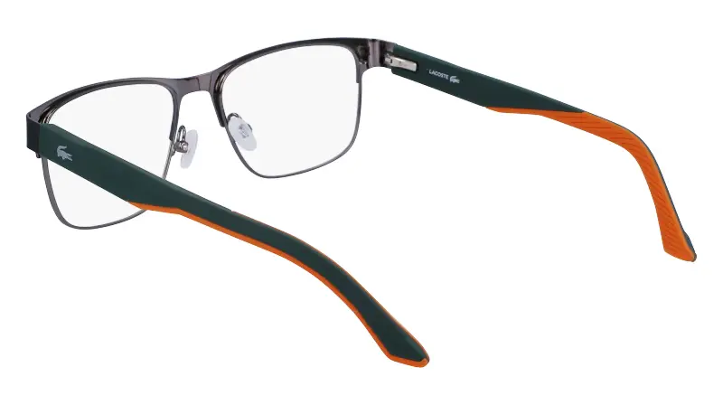 Uomo L2291 318 Montature da vista Metallo Verde Squadrata Normale Normale miniatura 3