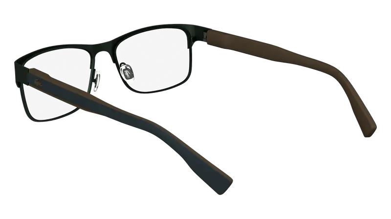 Lacoste Uomo L2294 301 Montature da vista Metallo Verde Squadrata Normale Normale miniatura 2