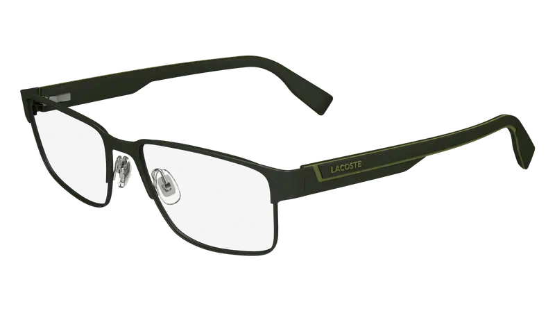 Lacoste Uomo L2298 275 Montature da vista Metallo Verde  Squadrata Normale Normale