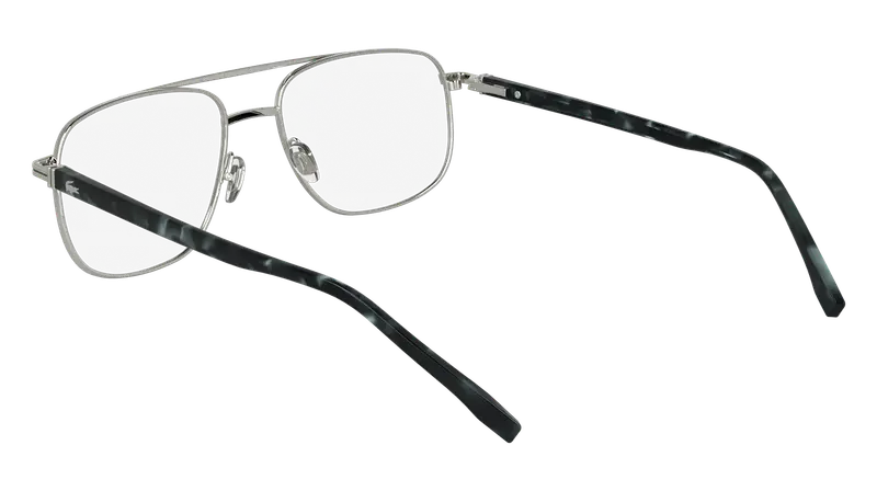 Lacoste Uomo L2302 045 Montature da vista Metallo Argento Squadrata Normale miniatura 2