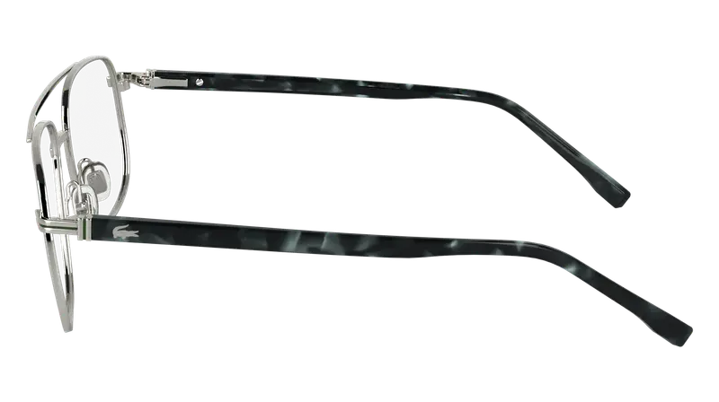 Lacoste Uomo L2302 045 Montature da vista Metallo Argento Squadrata Normale miniatura 3