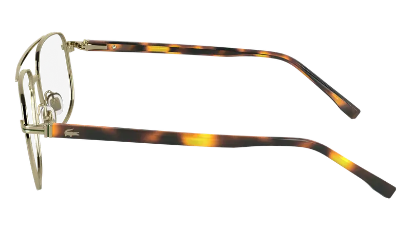 Lacoste Uomo L2302 714 Montature da vista Metallo Oro Squadrata Normale miniatura 3