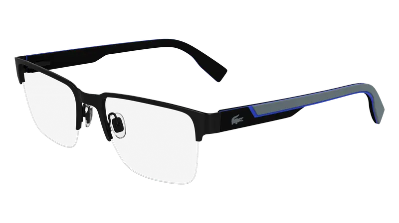 Lacoste Uomo L2305 001 Montature da vista Metallo Nero  Squadrata Normale