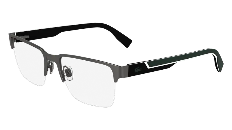 Lacoste Uomo L2305 038 Montature da vista Metallo Canna di fucile  Squadrata Normale