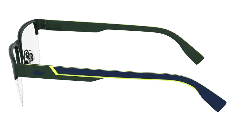 Lacoste Uomo L2305 301 Montature da vista Metallo Verde Squadrata Normale miniatura 3