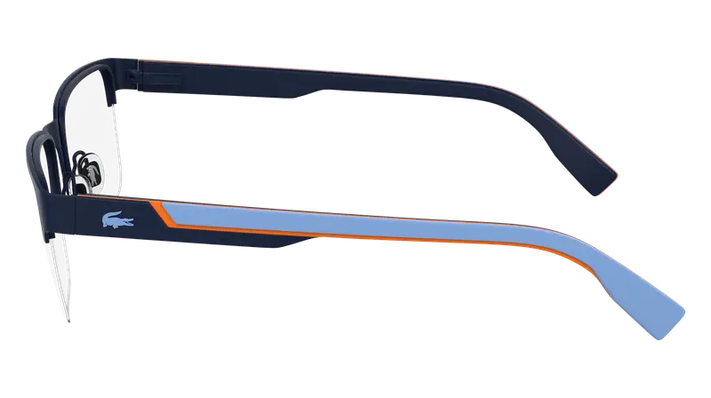 Lacoste Uomo L2305 410 Montature da vista Metallo Blu Squadrata Normale miniatura 3