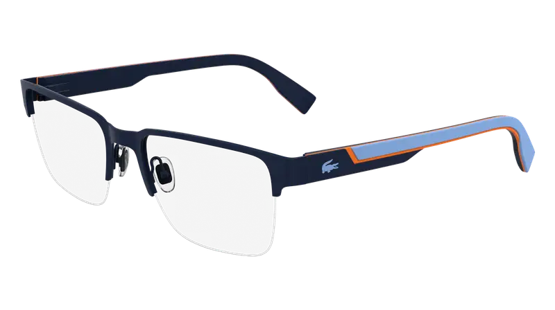 Lacoste Uomo L2305 410 Montature da vista Metallo Blu  Squadrata Normale