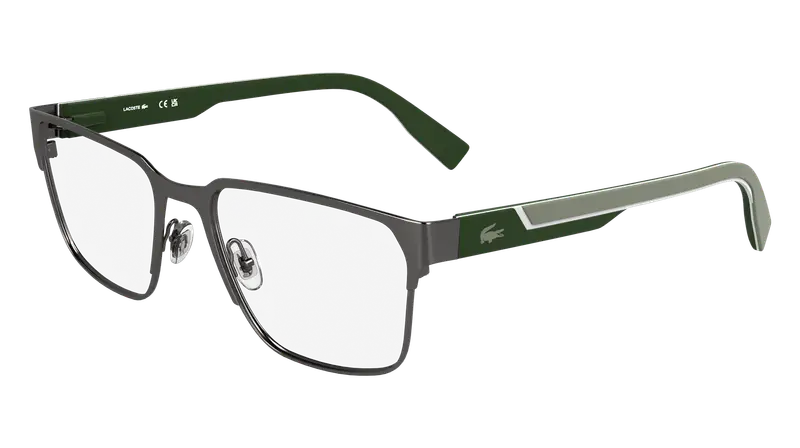 Lacoste Uomo L2306 035 Montature da vista Metallo Canna di fucile  Squadrata Normale