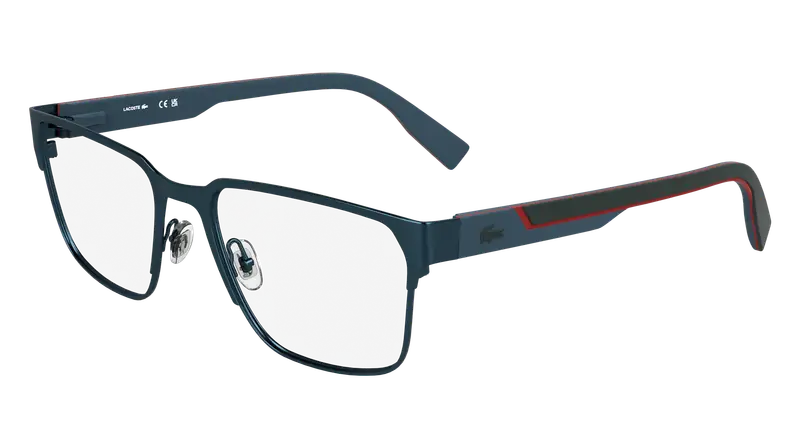 Lacoste Uomo L2306 424 Montature da vista Metallo Blu  Squadrata Normale