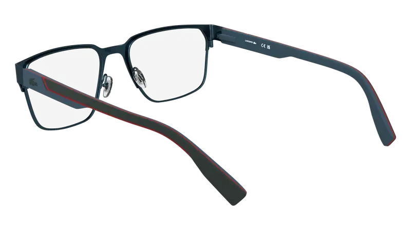 Lacoste Uomo L2306 424 Montature da vista Metallo Blu Squadrata Normale miniatura 3