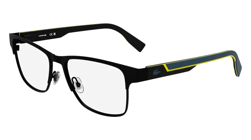 Lacoste Uomo L2307MAG-SET 002 Montature da vista Metallo Nero  Squadrata Normale