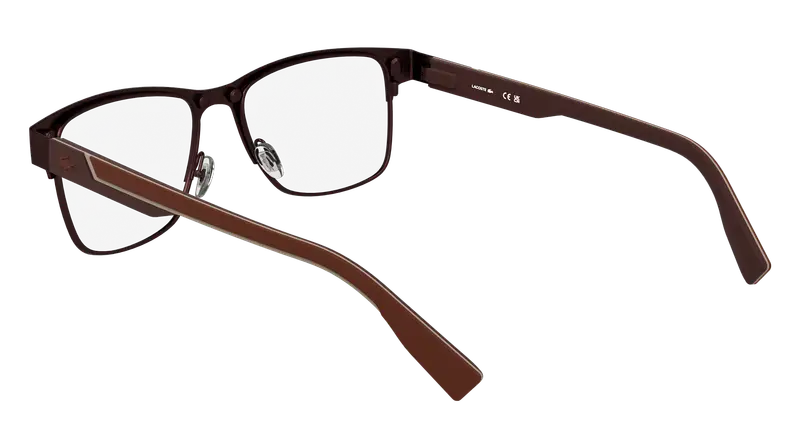 Lacoste Uomo L2307MAG-SET 601 Montature da vista Metallo Bordeaux Squadrata Normale miniatura 3