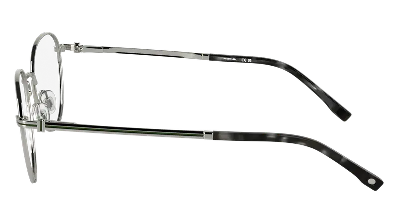 Lacoste Uomo L2312 45 Montature da vista Metallo Argento Squadrata Normale miniatura 2