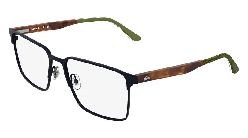 Uomo L2314 424 Montature da vista Metallo Blu Squadrata Normale