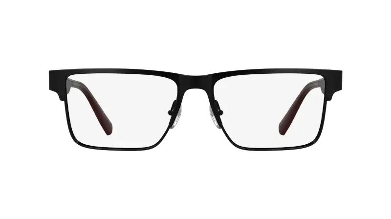 Uomo L2318 002 Montature da vista Metallo Nero Squadrata Normale miniatura 2