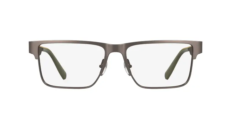 Uomo L2318 264 Montature da vista Metallo Argento Squadrata Normale miniatura 2