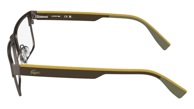 Uomo L2318 264 Montature da vista Metallo Argento Squadrata Normale miniatura 3