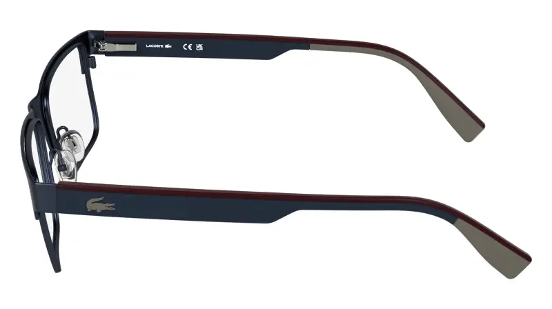 Uomo L2318 424 Montature da vista Metallo Blu Squadrata Normale miniatura 3